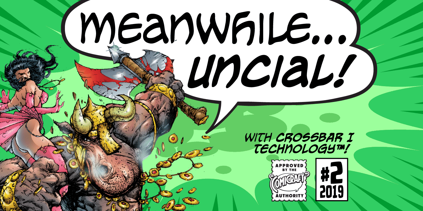 폰트 Meanwhile Uncial